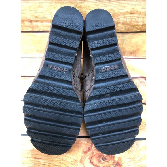 Sorel Joan of Arctic Brown Leather Nl2305-256 Booties Boots Womens 6 /37 (o7c) - Picture 7 of 10